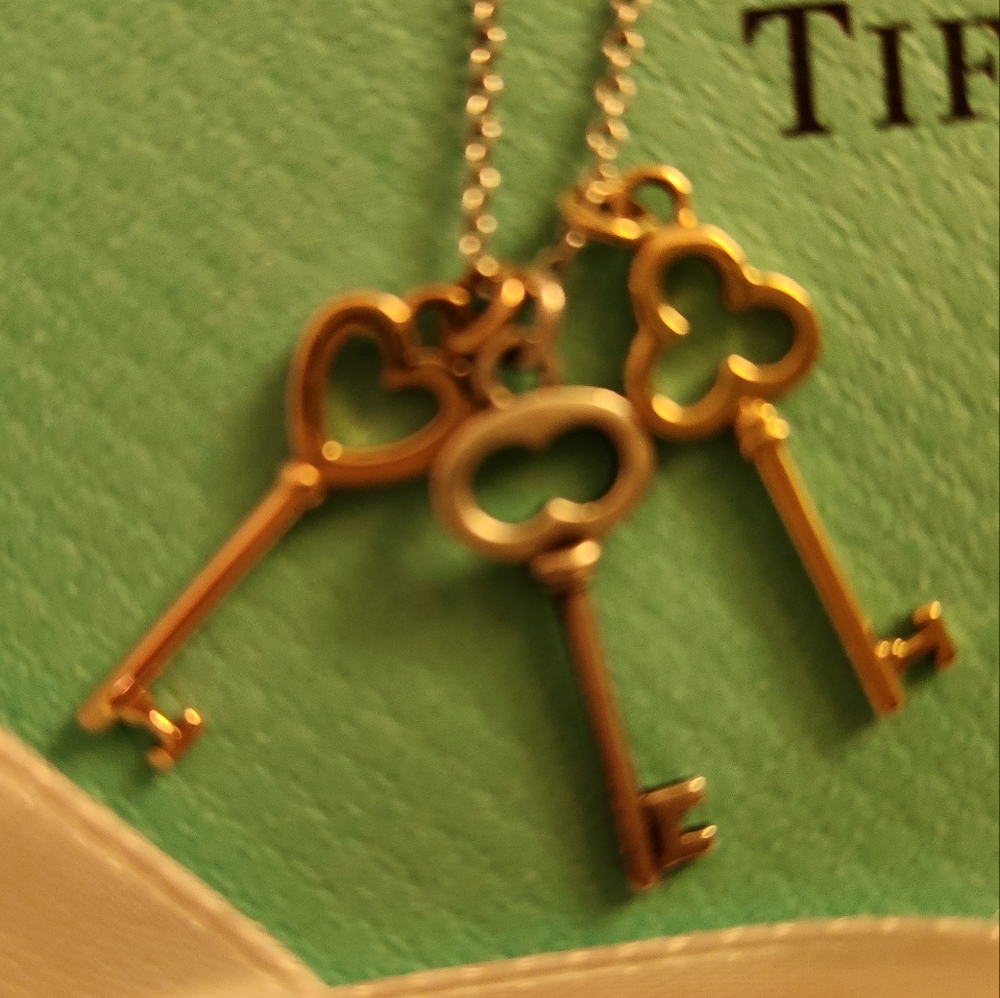 Tiffany & Co. Gold Key Pendant (RARE) Neacklace